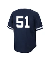 Mitchell & Ness Men's Bernie Williams Navy New York Yankees Cooperstown Collection Mesh Batting Practice Button-Up Jersey