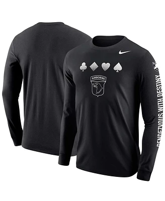 Nike Men's Black Army Knights 2024 Rivalry Collection Suits Long Sleeve T-Shirt