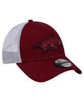 New Era Men's Cardinal Arkansas Razorbacks Trucker 9FORTY Adjustable Hat