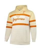 Mitchell & Ness Men's Cream Texas Longhorns Big Tall Head Coach Pullover Hoodie