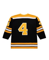 Mitchell & Ness Men's Bobby Orr Black Boston Bruins Big Tall 1971/72 Blue Line 2.0 Jersey