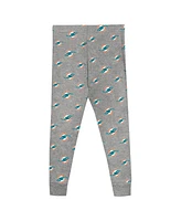 Outerstuff Preschool Heather Gray Miami Dolphins Long Sleeve T-Shirt and Pants Sleep Set