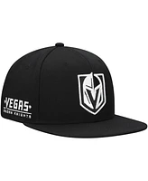 Mitchell & Ness Men's Black Vegas Golden Knights Team Snapback Hat