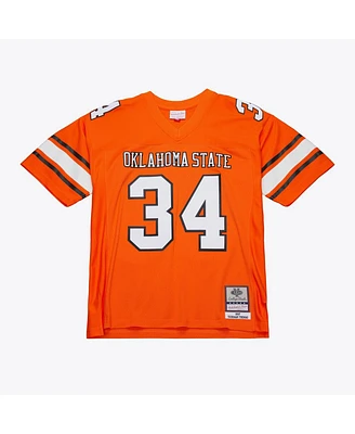 Mitchell & Ness Men's Thurman Thomas Orange Oklahoma State Cowboys 1987 Replica Jersey