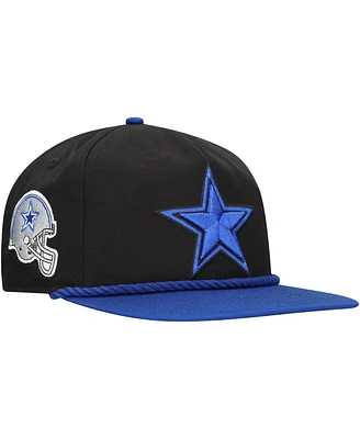 New Era Men's Black/Royal Dallas Cowboys Star Golfer Snapback Hat