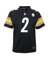 Nike Big Boys and Girls Justin Fields Black Pittsburgh Steelers Team Game Jersey