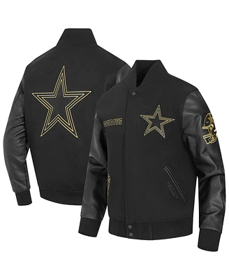 Pro Standard Men's Black Dallas Cowboys Full-Zip Varsity Jacket