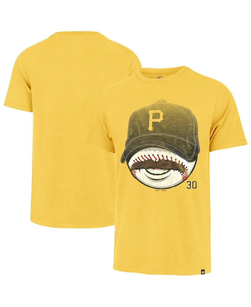 '47 Brand Men's Paul Skenes Gold Pittsburgh Pirates Mustache Franklin T-Shirt