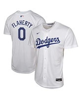 Nike Big Boys and Girls Jack Flaherty White Los Angeles Dodgers Home Player Game Jersey