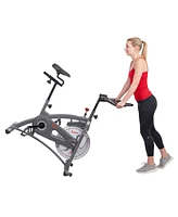 Sunny Health & Fitness Endurance Belt Drive Indoor Cycle Exercise Bike with Magnetic Resistance for Stationary Cardio, Sf-B1877