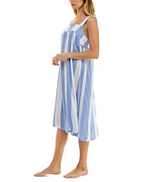 Roudelain Women's Sleeveless Striped Nightgown
