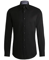 Boss by Hugo Men's Easy-Iron Slim-Fit Poplin Shirt