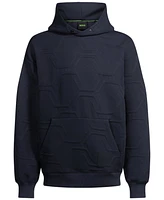 Boss by Hugo Men's Hexagonal Quilting Relaxed-Fit Hoodie