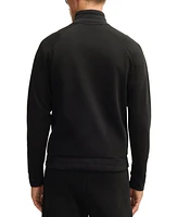 Boss by Hugo Men's Double B Monogram Zip-Neck Sweatshirt