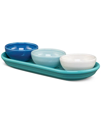 Fiesta Coastal Blues Mixed Colors 4 Pc. Condiment Set