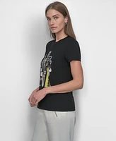 Dkny Women's Short-Sleeve Graphic T-Shirt