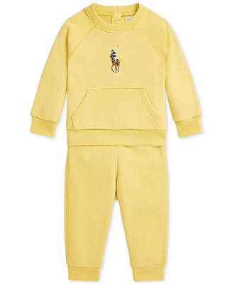 Polo Ralph Lauren Baby French Terry Sweatshirt & Pant Set