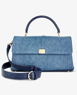 On 34th Kristt Small Denim Top Handle Crossbody, Exclusively at Macy's