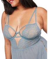 Adore Me Plus Rae Unlined Babydoll & G-String Set Lingerie