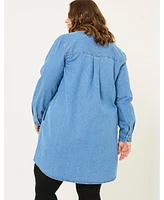 FatFace Plus Aida Denim Tunic