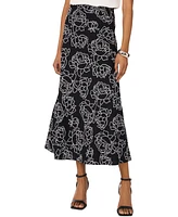 Vince Camuto Women's Embroidered-Floral Bias Midi Skirt