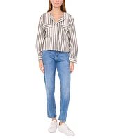 Vince Camuto Women's Striped Cropped Jacket