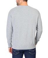 Tailorbyrd Men's Textured Waffle Crew Neck Sweater