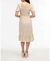 Ellen Tracy Women s Sweetheart Neckline Flounce Dress