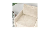 Slickblue Round Arm Loveseat for Elegant and Comfortable Living Room Seating