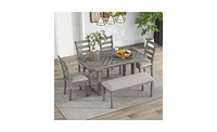 Slickblue 6-Piece Dining Table Set for Elegant and Functional Family Meals