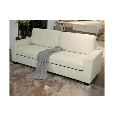 Comfy Couch for Living Room, 83-inch Corduroy Sofa with Removable Cover, 3 Seater Couch Modern Sofa with Deep Seats for Bedroom Apartment Home Office,