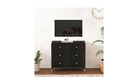 Slickblue Stylish Drawer Dresser with Spacious Storage for Bedroom or Living Room Organization