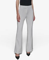 Karl Lagerfeld Paris Women's High-Waisted Flare-Leg Pants