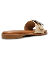 Anne Klein Women's Capara Square Toe Flat Sandals