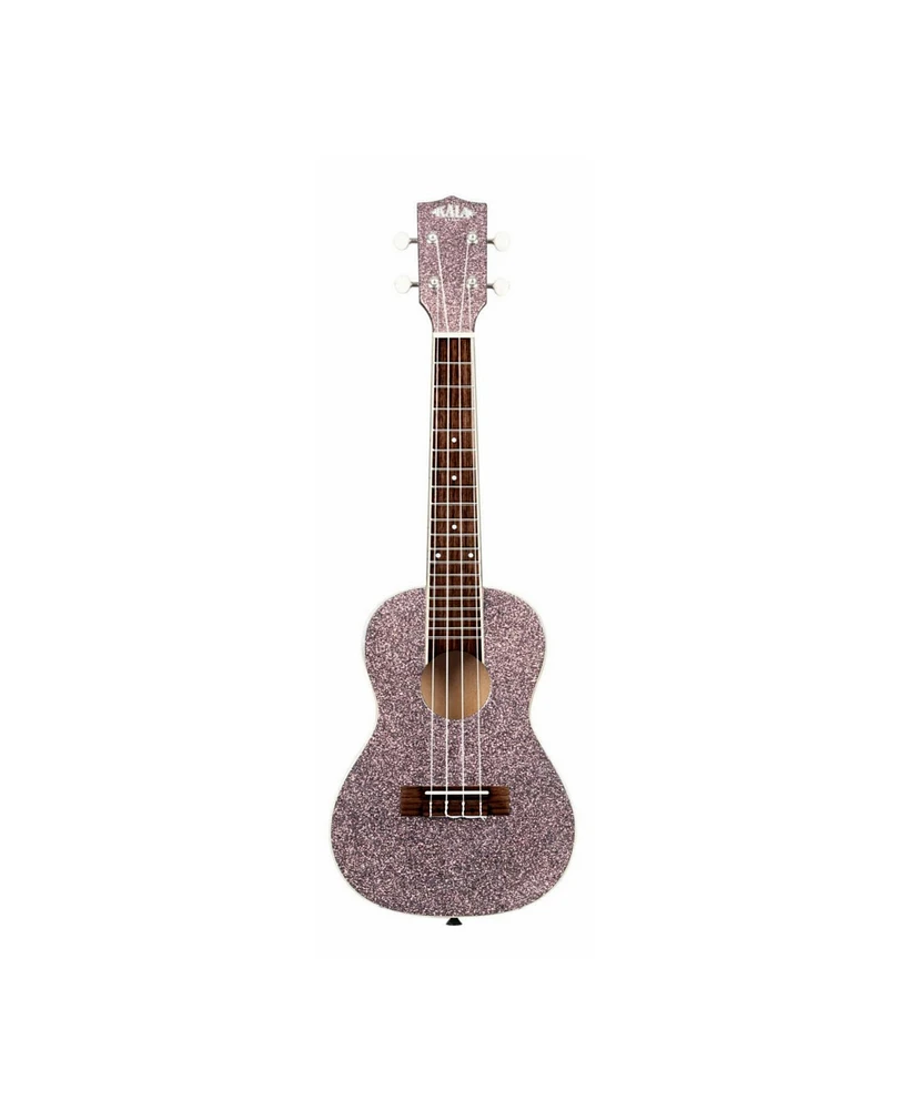 Kala Pink Champagne Sparkle Concert Ukulele