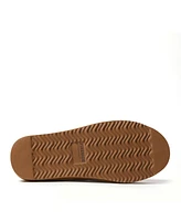 Dearfoams Men's Fireside by Grafton Quilted Genuine Shearling Clog Slipper