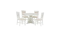 Slickblue 5-Piece Retro Functional Dining Set for Stylish and Versatile Dining Spaces