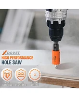 Xdovet 1 inch Hole Saw with Hex Shank Drill Bit Adapter, 25mm Smoothly Cutting in Boards, Wood, Plastic, Metal, Drywall, Fiberboard