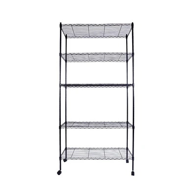 Slickblue 5-Layer Shelf with Ample Storage for Organized and Stylish Home Decor