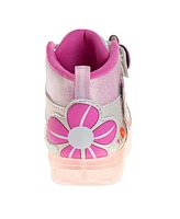 Disney Toddler and Little Girls Minnie Mouse Hook Loop High Top Sneakers