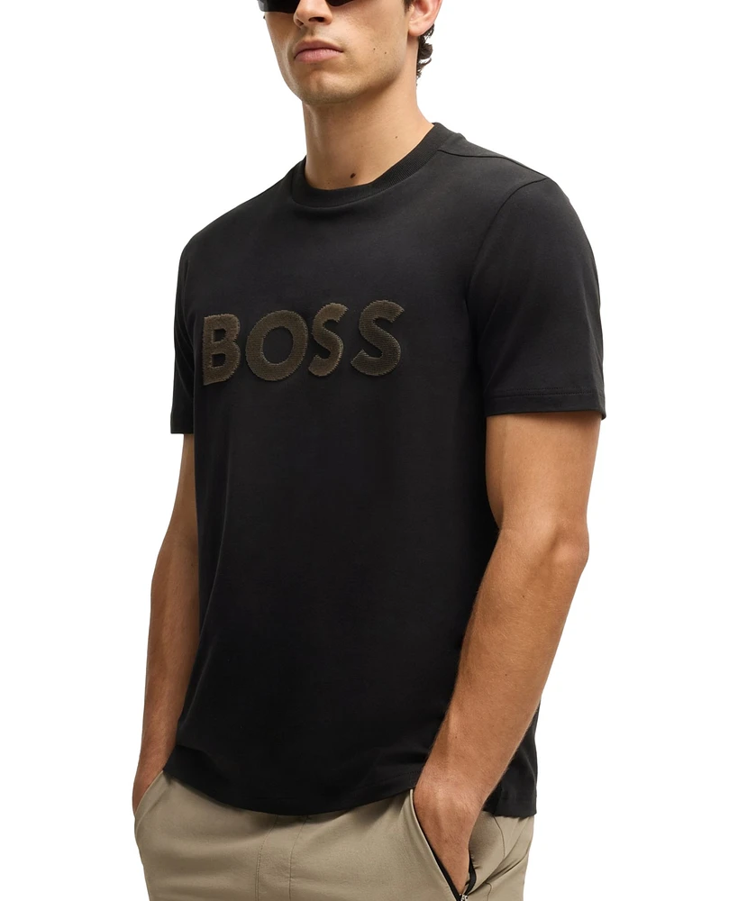 Boss by Hugo Men's Large Logo Regular-Fit T-Shirt