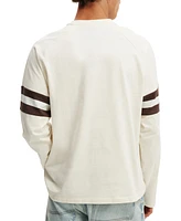 Cotton On Men's Long Sleeve Soccer T-Shirt