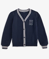 Tommy Hilfiger Big Girls Cotton Long-Sleeve Cropped Cardigan