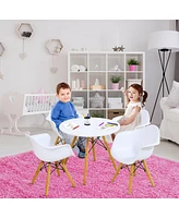 Gouun 5 Piece Kids Modern Round Table Chair Set