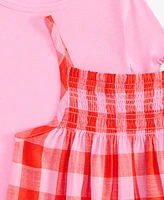 Epic Threads Toddler Girls Top & Gingham-Print Dress, 2 Piece Set, Exclusively at Macy's