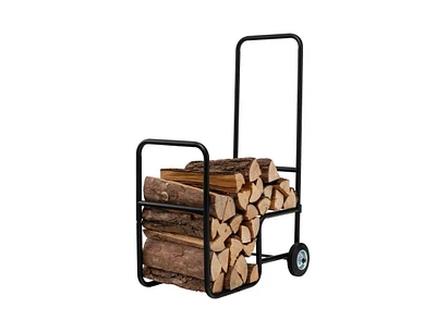 Slickblue Large Firewood Log Cart Carrier for Easy Transport and Storage