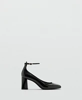 Mango Women's Patent Leather Effect Heeled Shoes