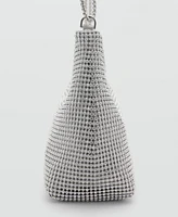 Mango Women's Double Handle Crystal Bag