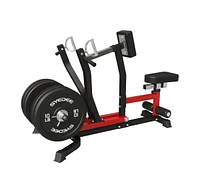 Er Kang Seated Row Machine, Back Machine Gym Equipment Plate Loaded, Adjustable Lat Machine with Independent Arms & Multi Grip Positions, 400LBS Capac