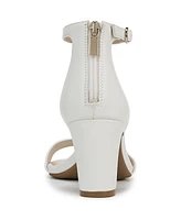 LifeStride Women's Florence Two Piece Block Heel Ankle Strap Sandals